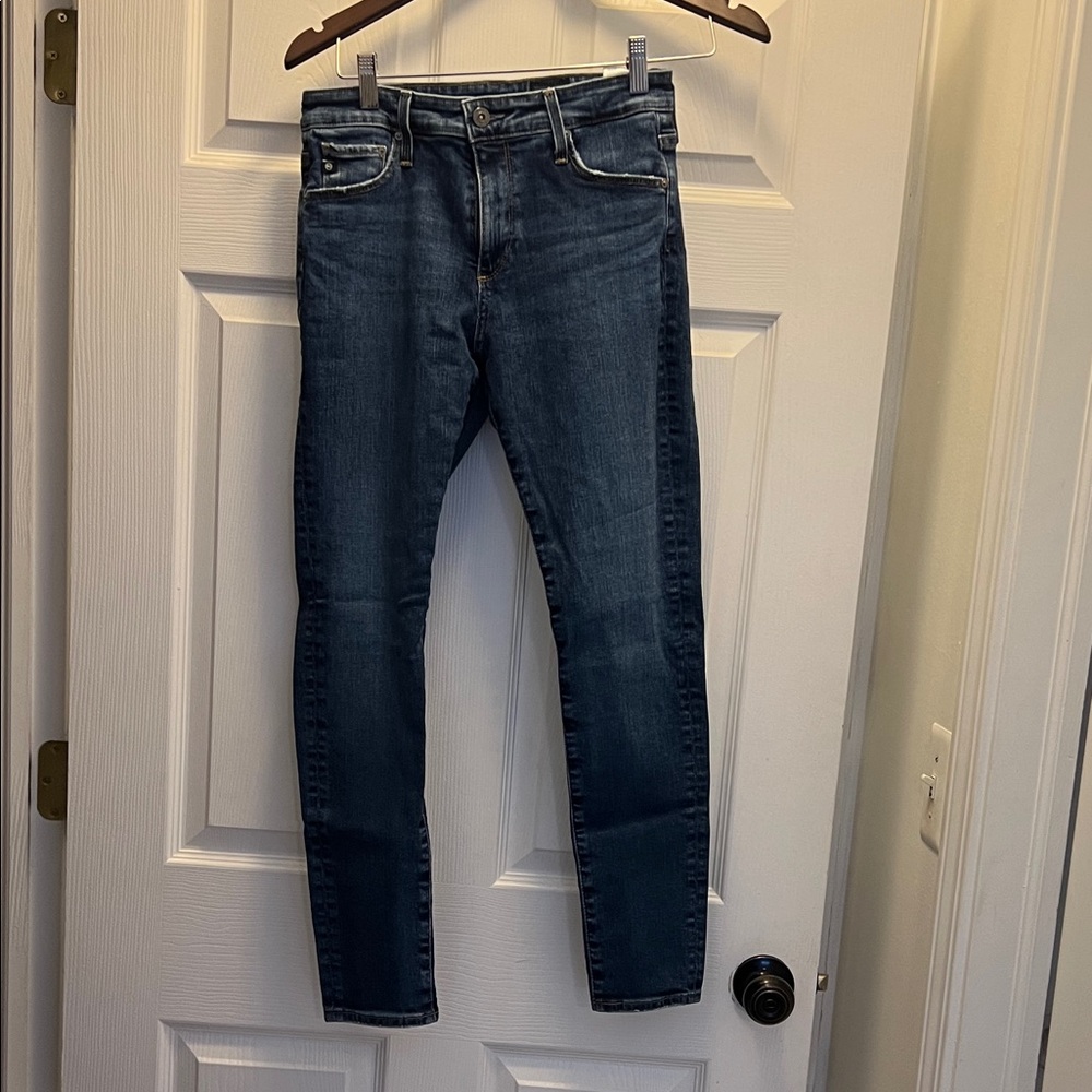 AG Adriano Goldschmied Navy Skinny Jeans